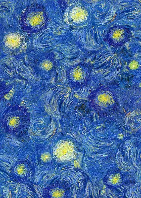 Verdunkelungsrollo Gemaltes blaues Bild