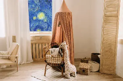 Verdunkelungsrollo Gemaltes blaues Bild