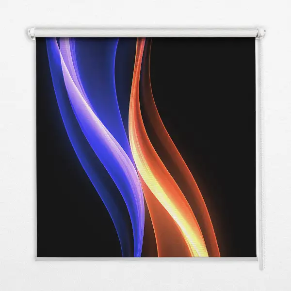 Fenster rollo Orange und blaue Animation