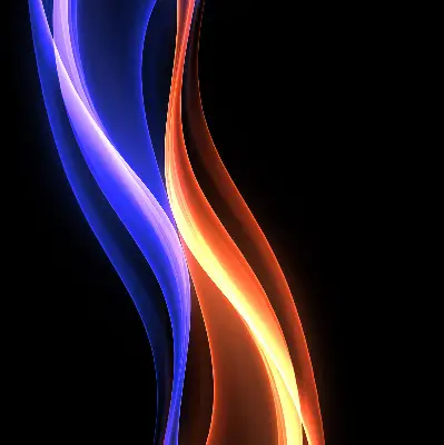 Fenster rollo Orange und blaue Animation