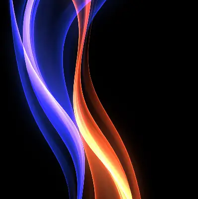 Fenster rollo Orange und blaue Animation