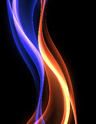 Fenster rollo Orange und blaue Animation