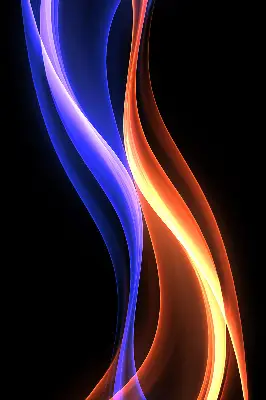 Fenster rollo Orange und blaue Animation