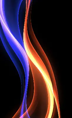 Fenster rollo Orange und blaue Animation