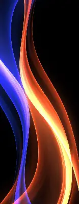 Fenster rollo Orange und blaue Animation