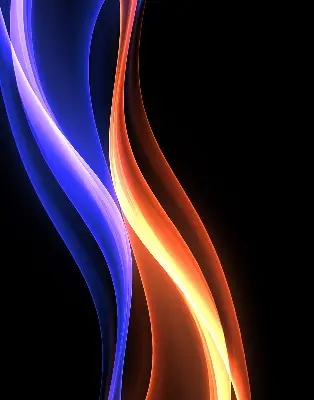 Fenster rollo Orange und blaue Animation
