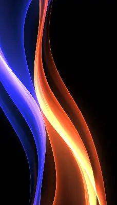 Fenster rollo Orange und blaue Animation