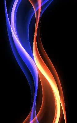 Fenster rollo Orange und blaue Animation