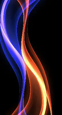 Fenster rollo Orange und blaue Animation