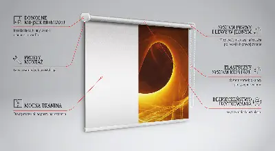 Rollo lichtundurchlässig Orange Abstraktion