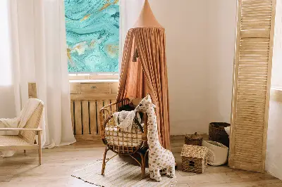 Fenster rollo Türkis-Granit