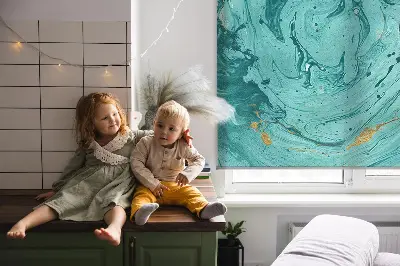 Fenster rollo Türkis-Granit