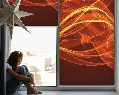 Fenster rollo Orange Abstraktion