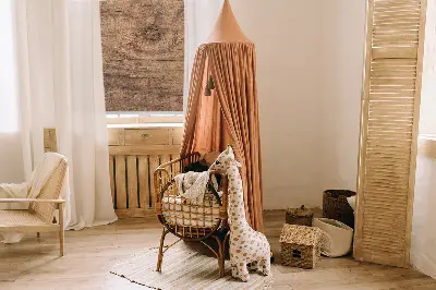 Rollo lichtundurchlässig Dunkles Holz