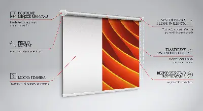 Fenster rollo Orange Abstraktion