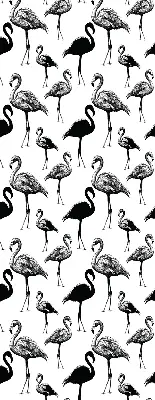 Rollo lichtundurchlässig Schwarze Flamingos