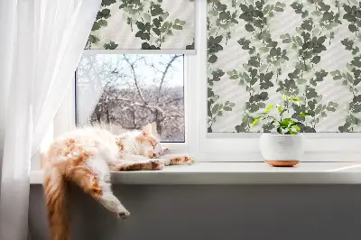 Fenster rollo Blätter