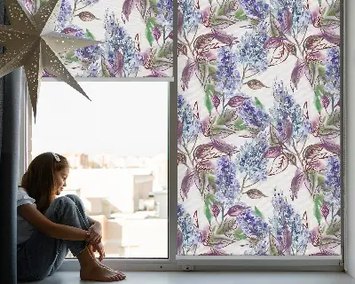Fenster rollo Sommerblumen