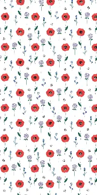 Verdunkelungsrollo Mohnblumen