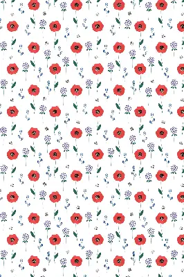 Verdunkelungsrollo Mohnblumen