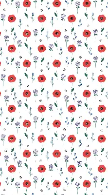 Verdunkelungsrollo Mohnblumen