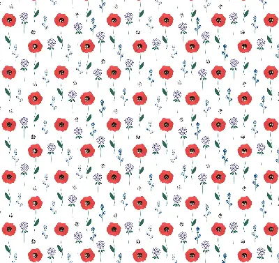 Verdunkelungsrollo Mohnblumen