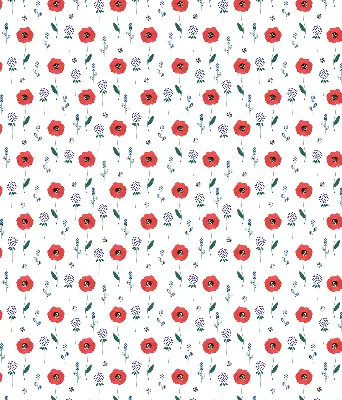 Verdunkelungsrollo Mohnblumen