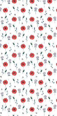 Verdunkelungsrollo Mohnblumen