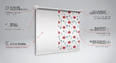 Verdunkelungsrollo Mohnblumen
