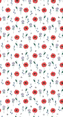 Verdunkelungsrollo Mohnblumen