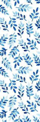 Fenster rollo Blaue Blätter