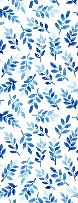 Fenster rollo Blaue Blätter