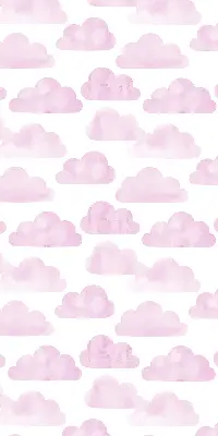 Rollo lichtundurchlässig Rosa Wolken