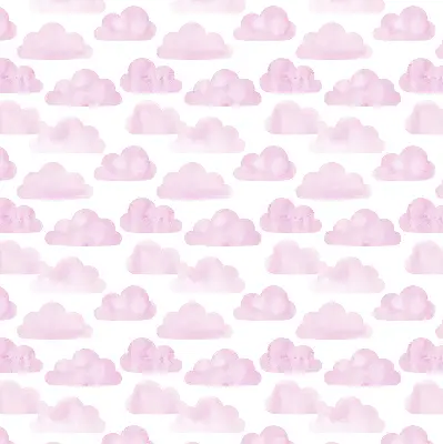 Rollo lichtundurchlässig Rosa Wolken