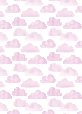 Rollo lichtundurchlässig Rosa Wolken