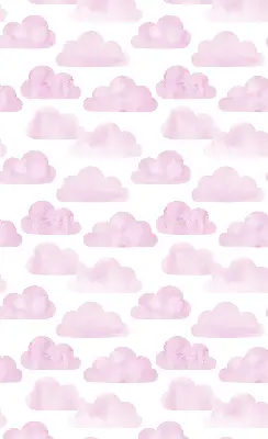 Rollo lichtundurchlässig Rosa Wolken