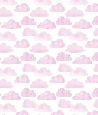 Rollo lichtundurchlässig Rosa Wolken