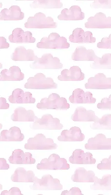 Rollo lichtundurchlässig Rosa Wolken