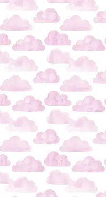 Rollo lichtundurchlässig Rosa Wolken