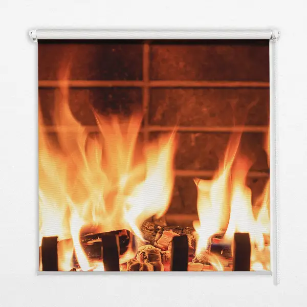 Verdunkelungsrollo Kamin