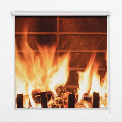 Verdunkelungsrollo Kamin