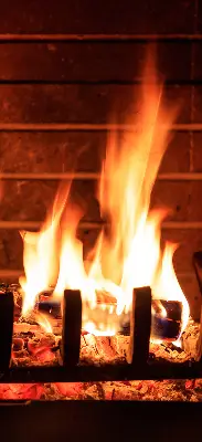 Verdunkelungsrollo Kamin