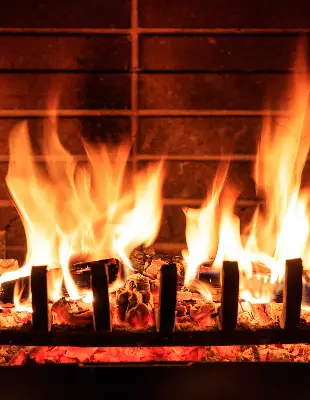 Verdunkelungsrollo Kamin