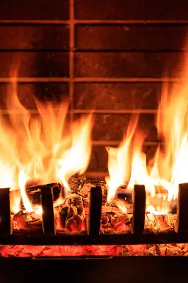 Verdunkelungsrollo Kamin