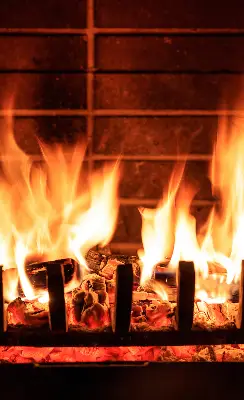 Verdunkelungsrollo Kamin