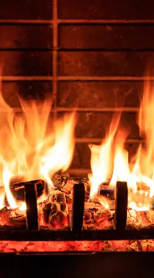 Verdunkelungsrollo Kamin