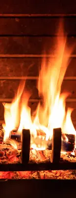 Verdunkelungsrollo Kamin