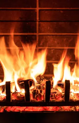 Verdunkelungsrollo Kamin