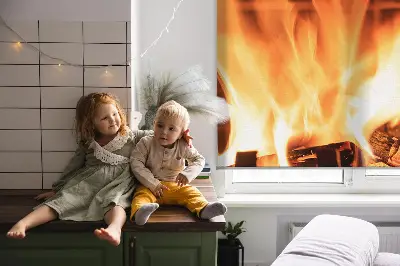 Verdunkelungsrollo Kamin
