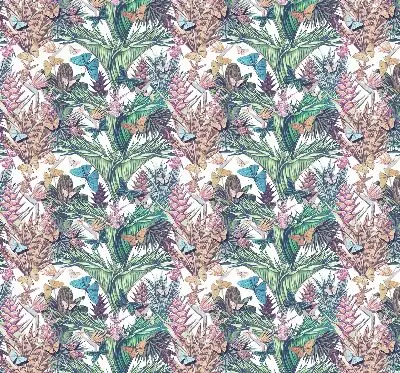 Fenster rollo Schmetterlinge auf Blumen